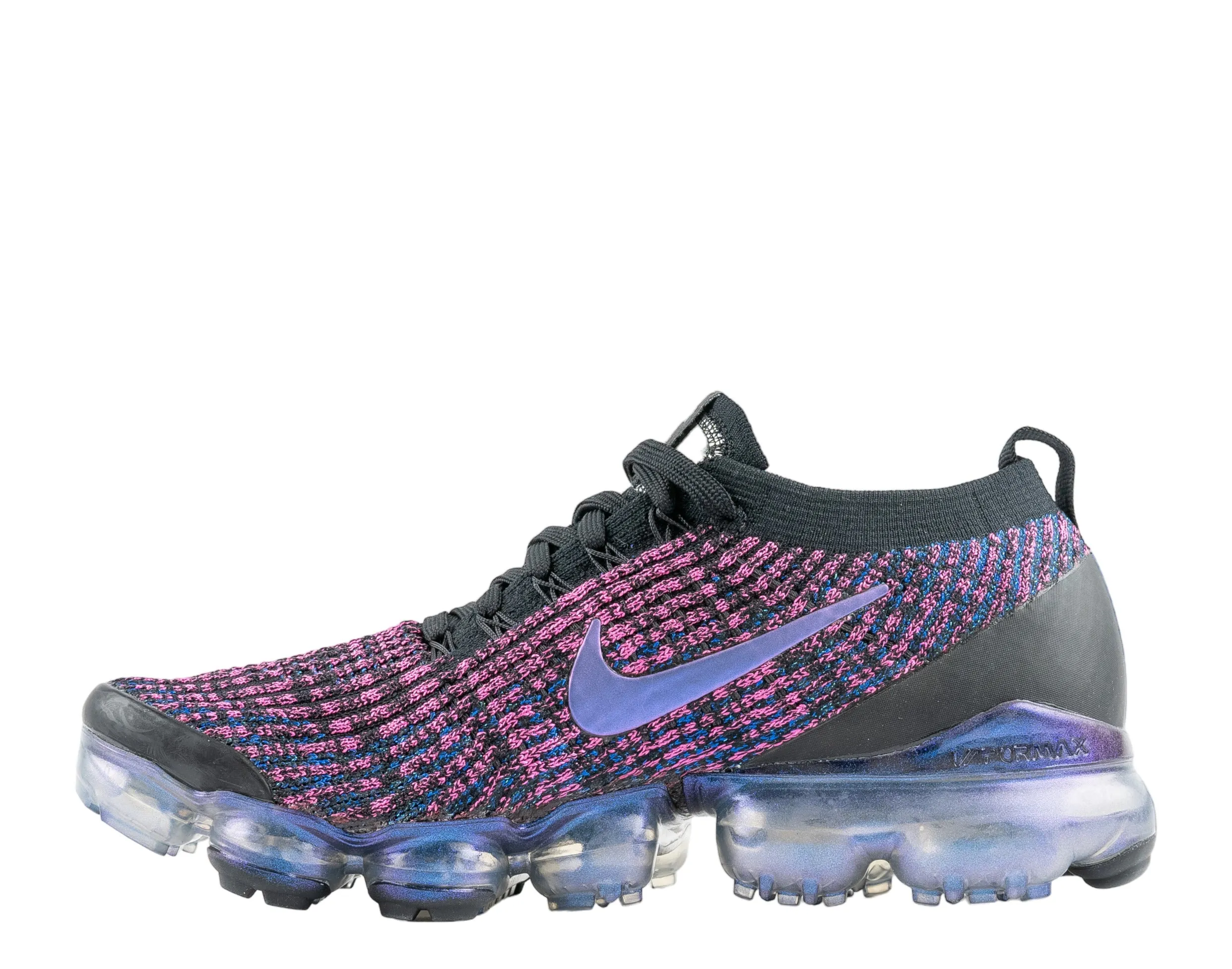 Nike Air Max Vapormax Flyknit 3 Blk/Blue-Fuchsia Men's Running Shoes AJ6900-007