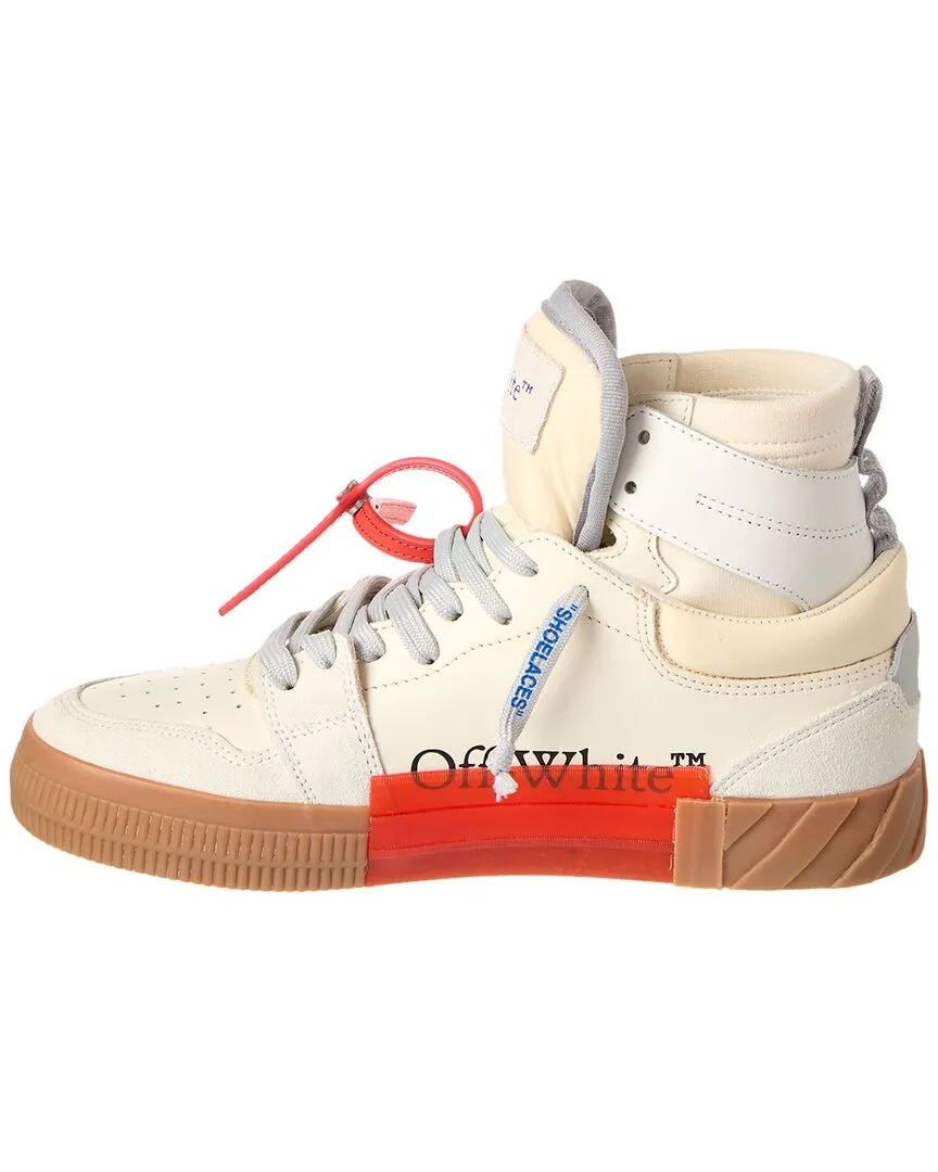 Off-White Floating Arrow Leather & Suede High Top Sneaker