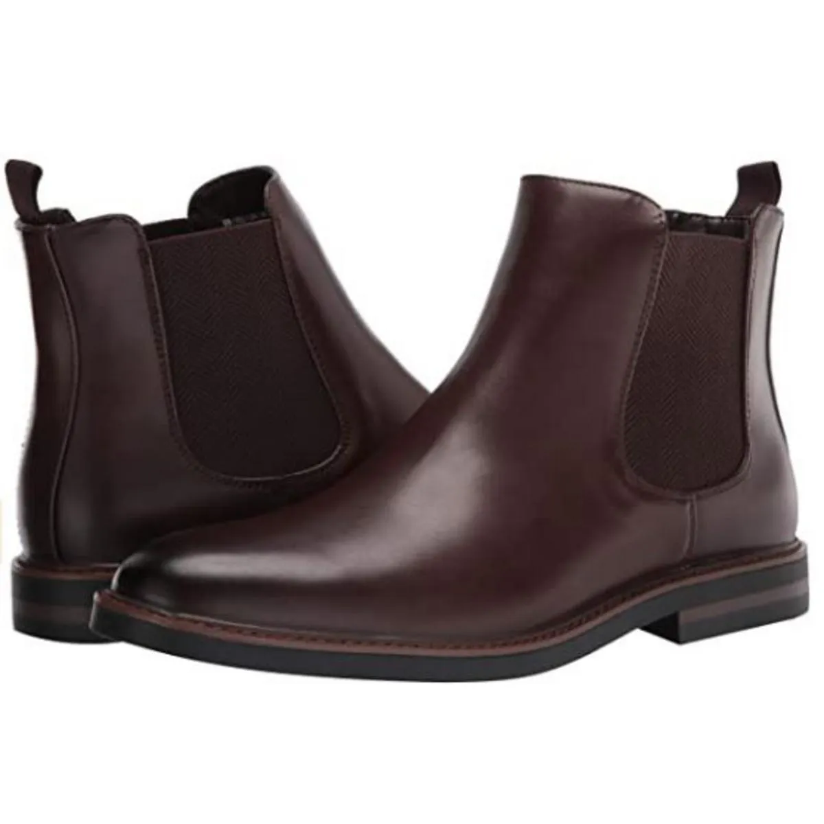 Peyton Mens Faux Leather Padded Insole Chelsea Boots