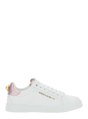 Portofino' White Leather Sneaker