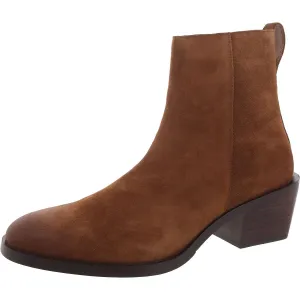 Richie Mens Suede Block Heel Chelsea Boots