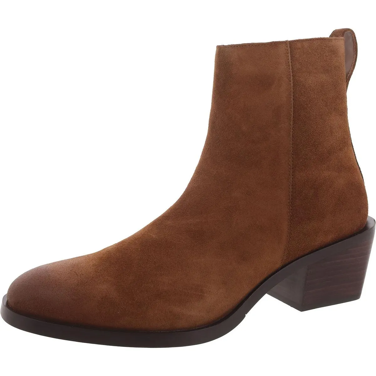 Richie Mens Suede Block Heel Chelsea Boots