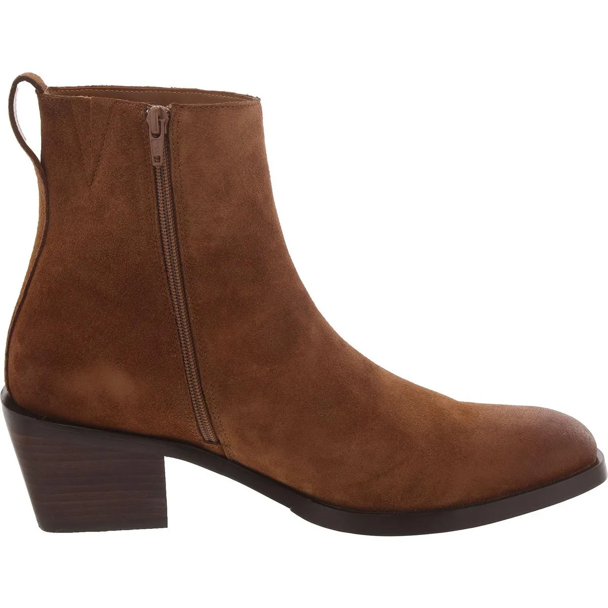 Richie Mens Suede Block Heel Chelsea Boots