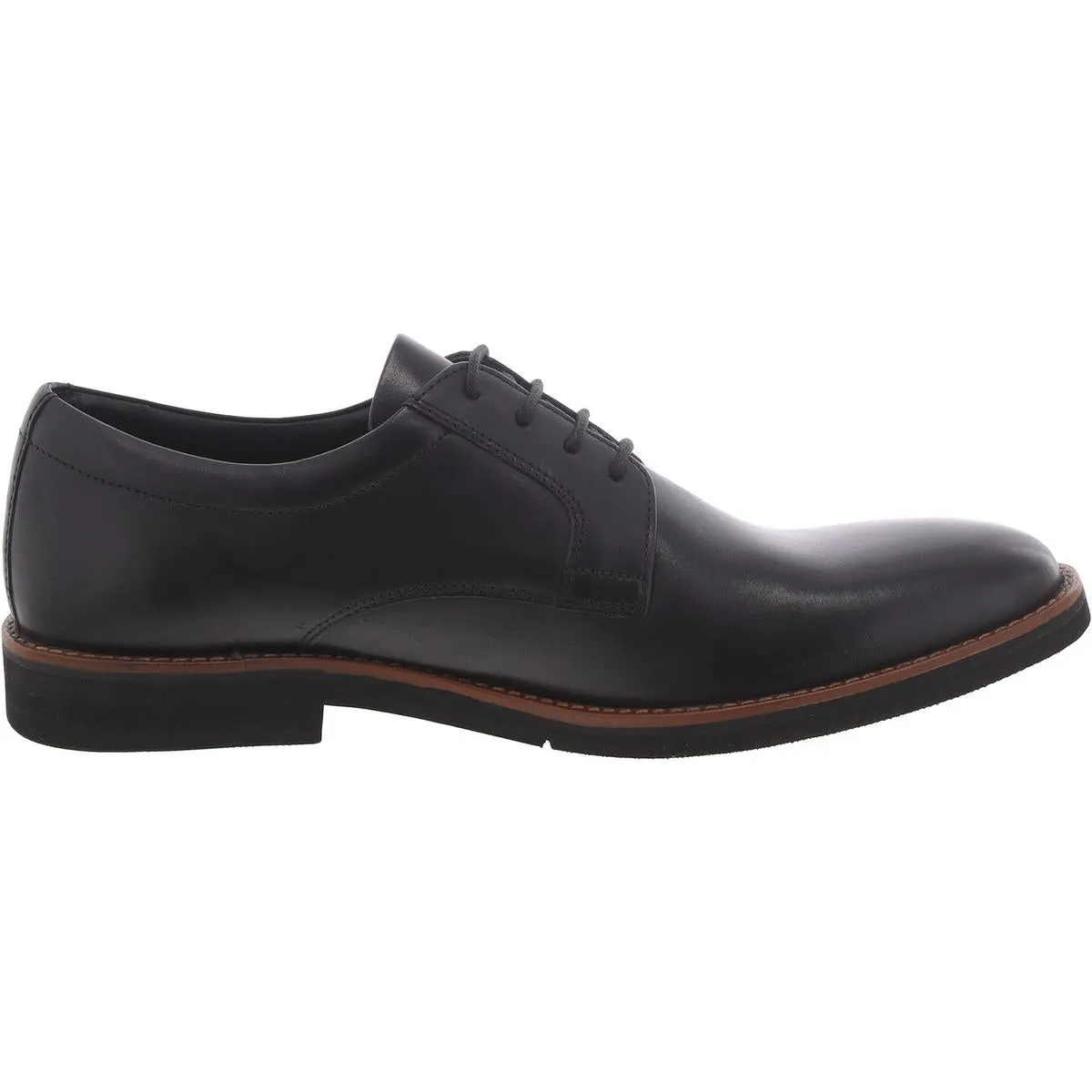 Sadio Mens Leather Lace-Up Derby Shoes