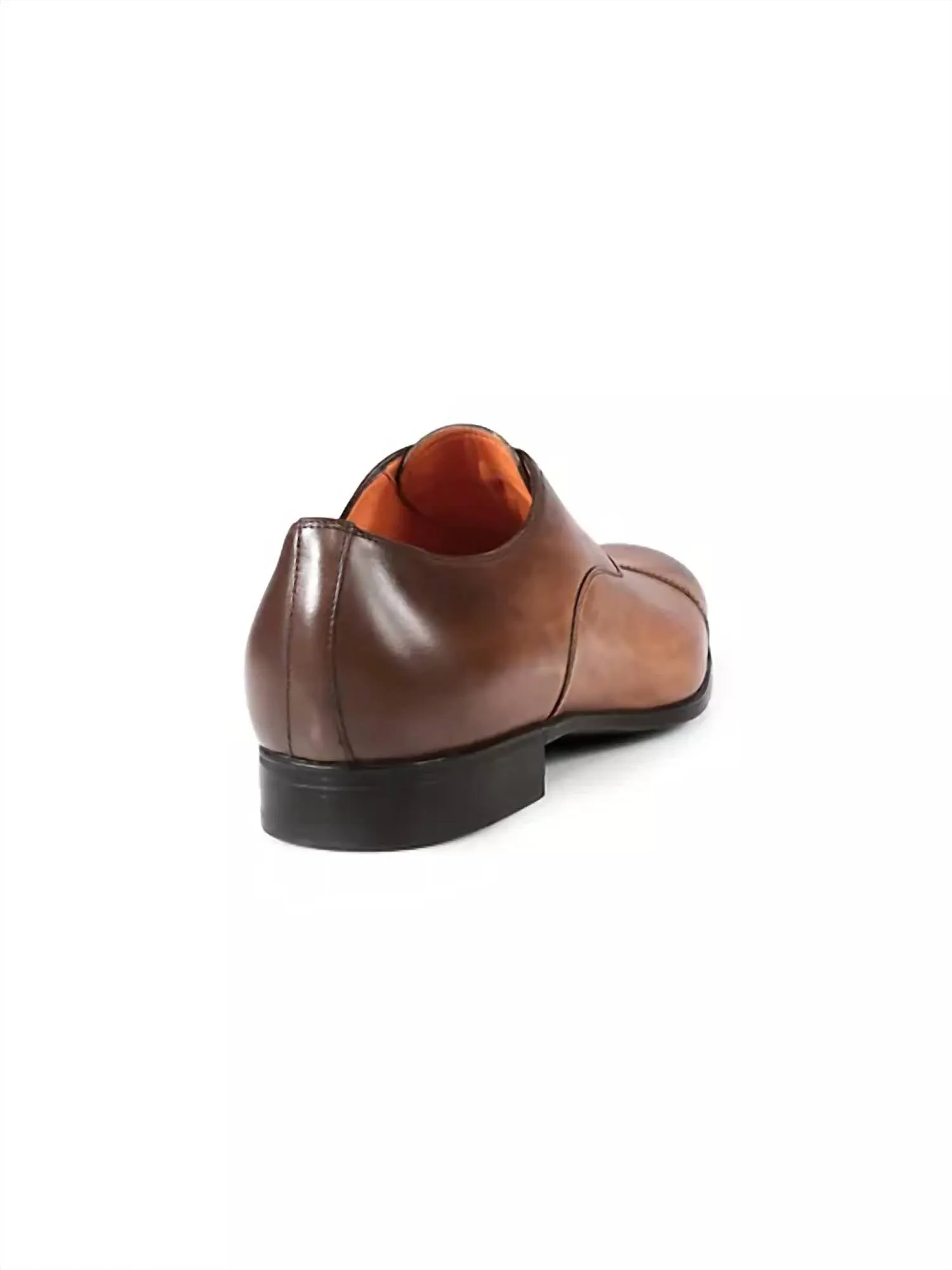 Salem Leather Cap-Toe Oxfords In Brown