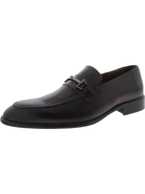 Sante Mens Leather Slip On Loafers