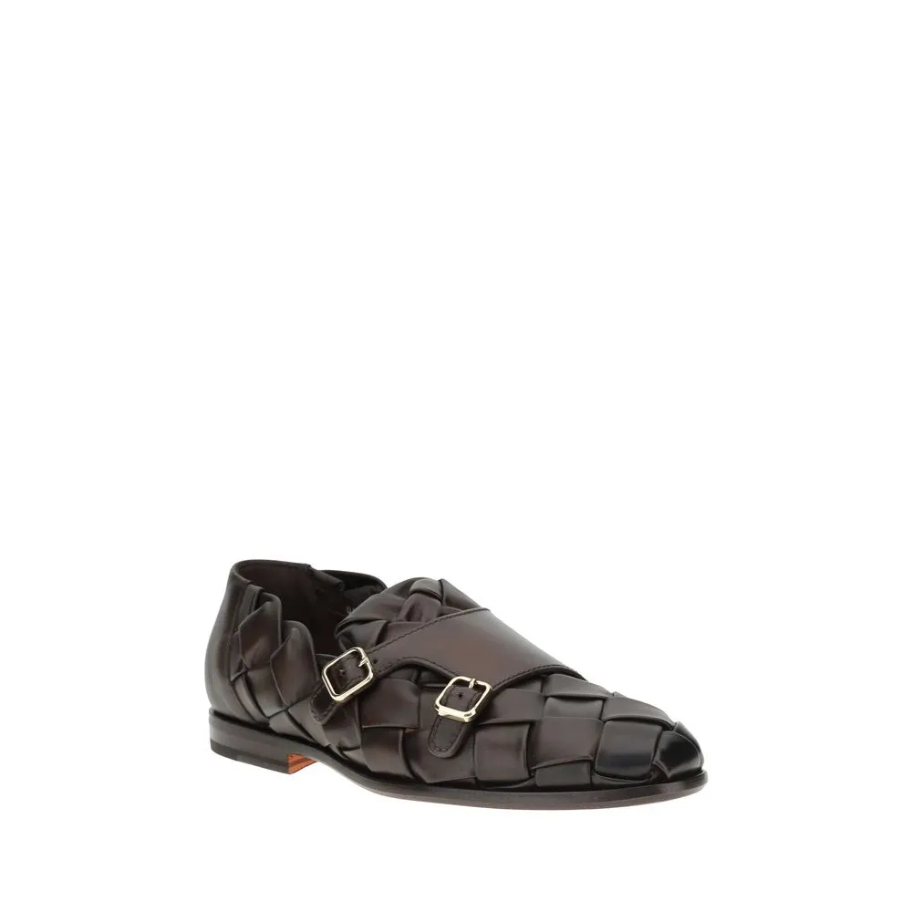 Santoni Woven weave Men's Loafers