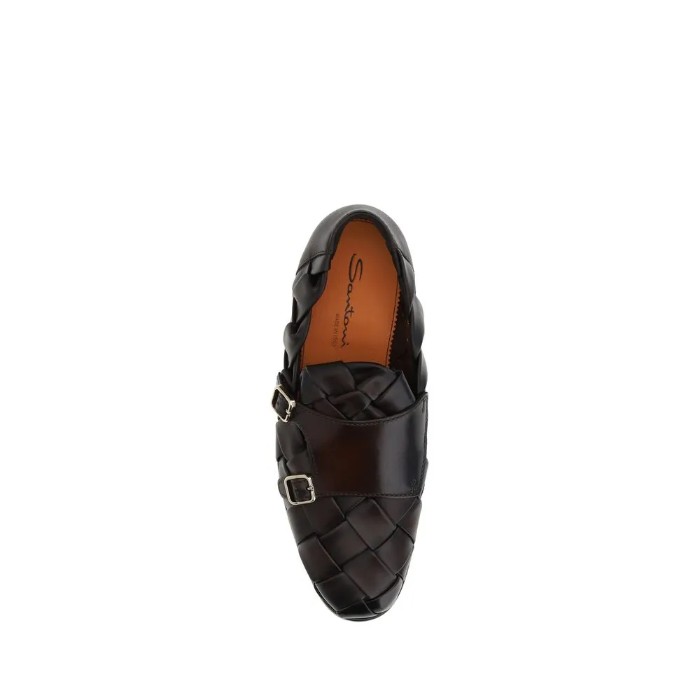 Santoni Woven weave Men's Loafers