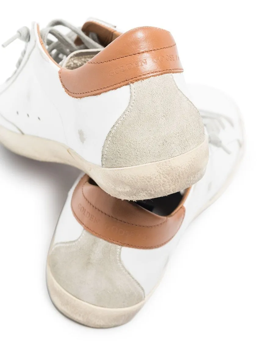 Signature Star Patch Leather Sneakers