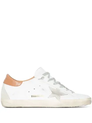 Signature Star Patch Leather Sneakers