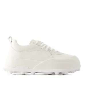Sneakers - Leather - Porcelain
