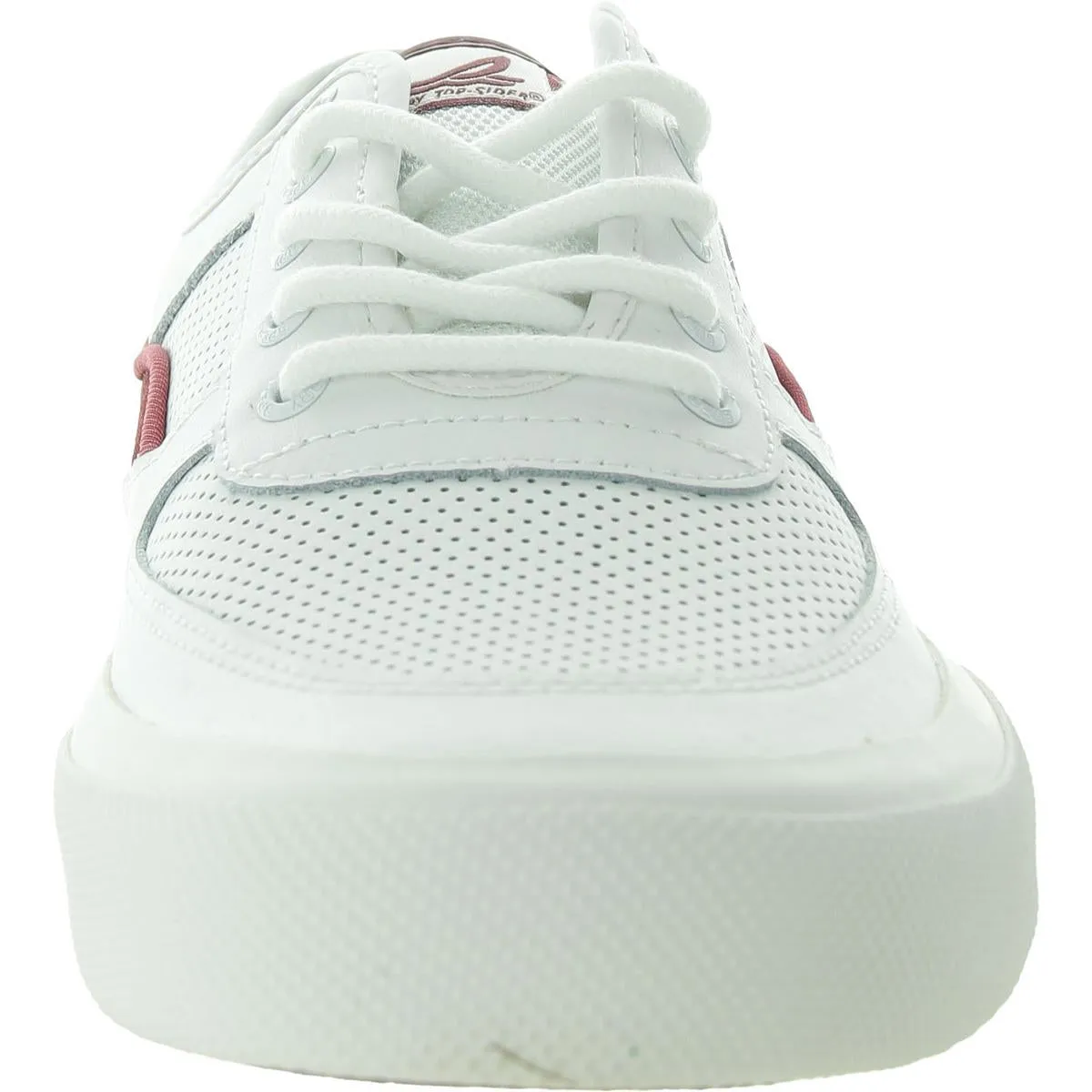 Soletide Mens Perforated Leather Casual And Fashion Sneakers