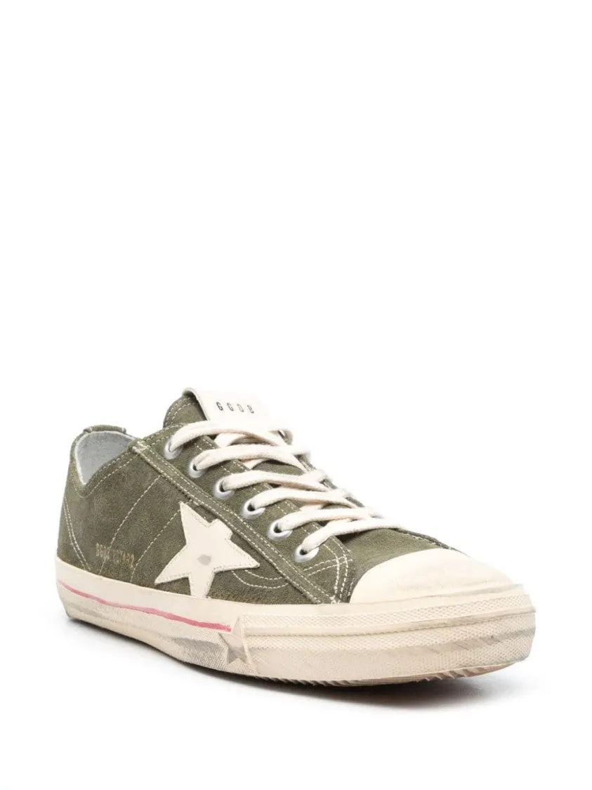Star-Patch Lace-Up Sneakers