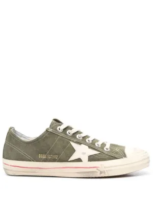 Star-Patch Lace-Up Sneakers
