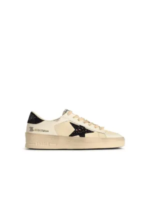 'Stardan' White Leather Sneakers