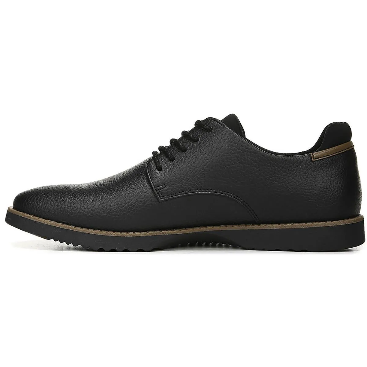 Sync Mens Faux Leather Lace-Up Oxfords
