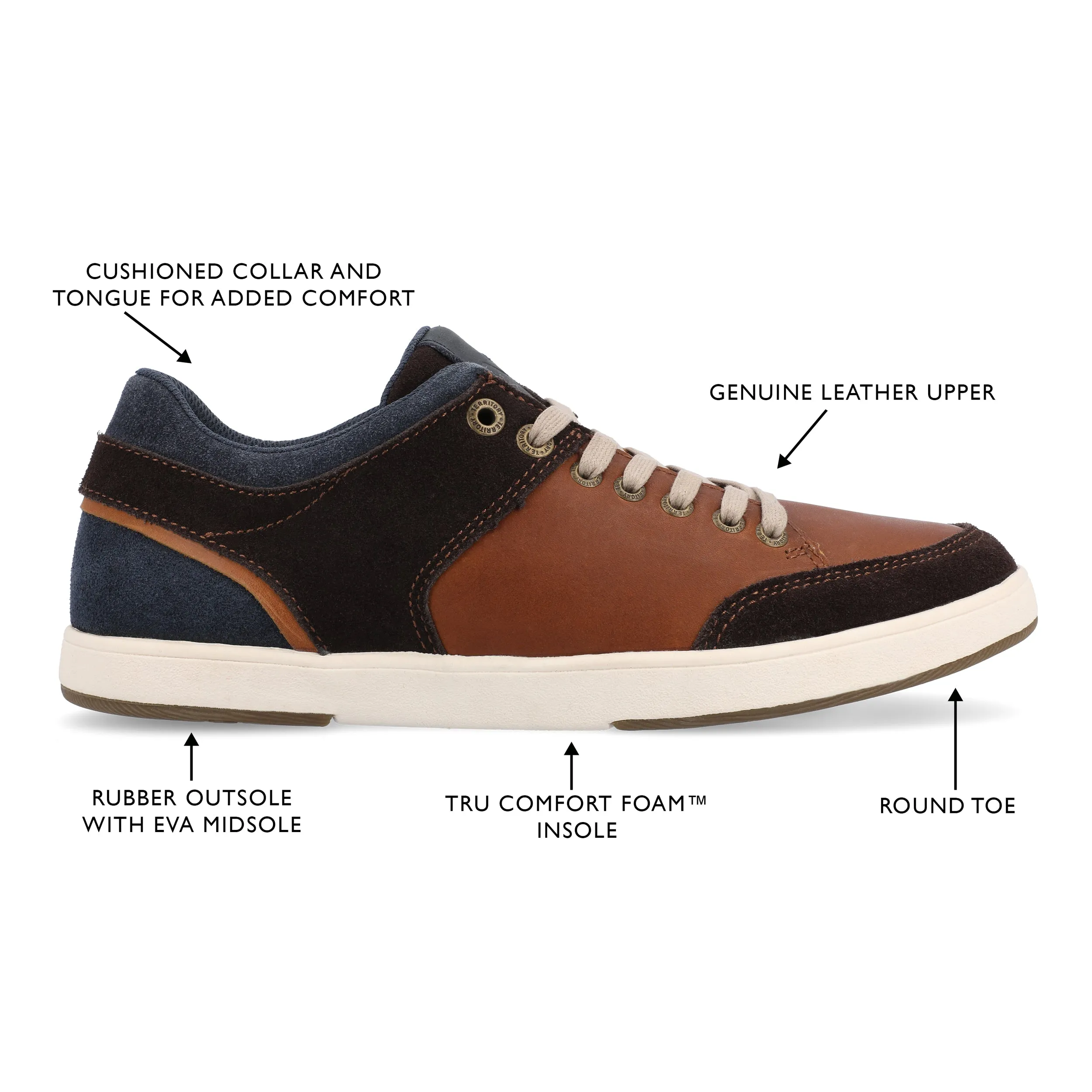 Territory Pacer Casual Leather Sneaker