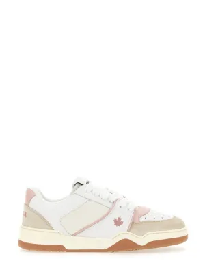 Textured Leather And Polyamide Sneakers
