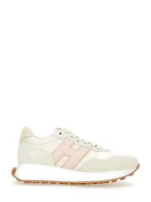 Textured Leather Sneakers