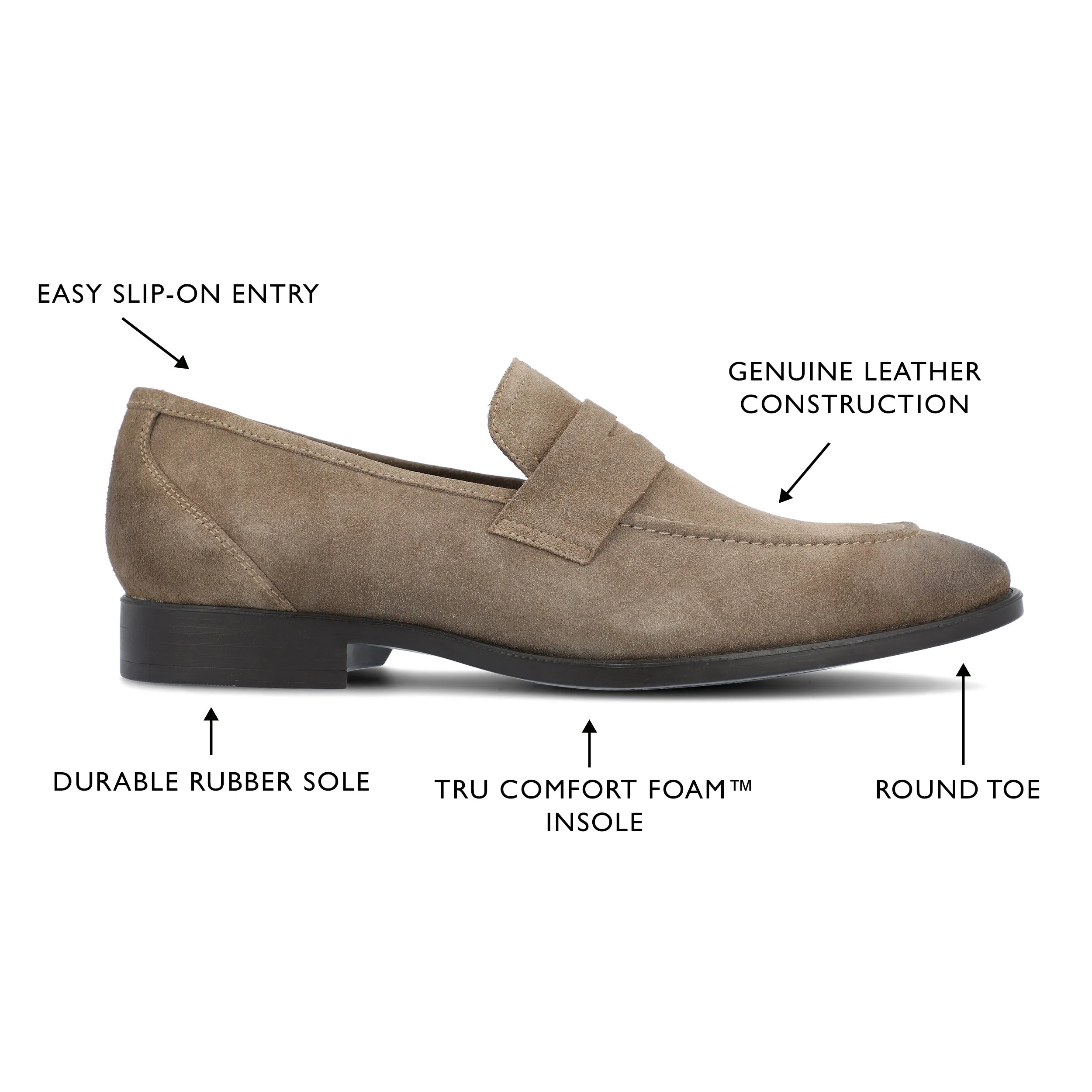 Thomas & Vine Bishop Apron Toe Penny Loafer