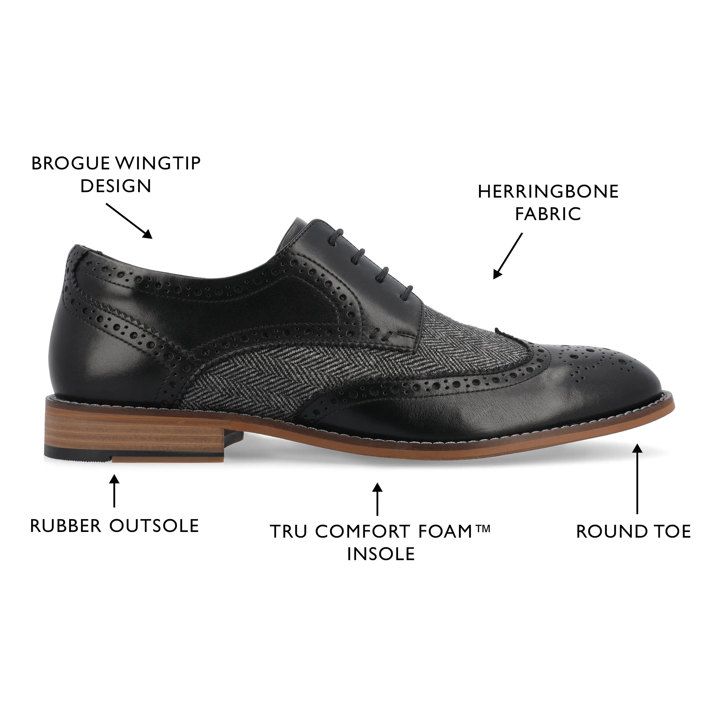 Thomas & Vine Filmore Wingtip Derby