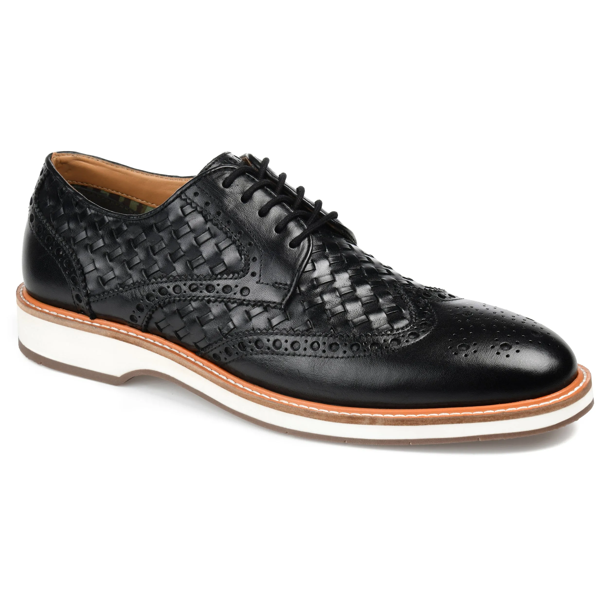 Thomas & Vine Radcliff Wide Width Woven Wingtip Derby