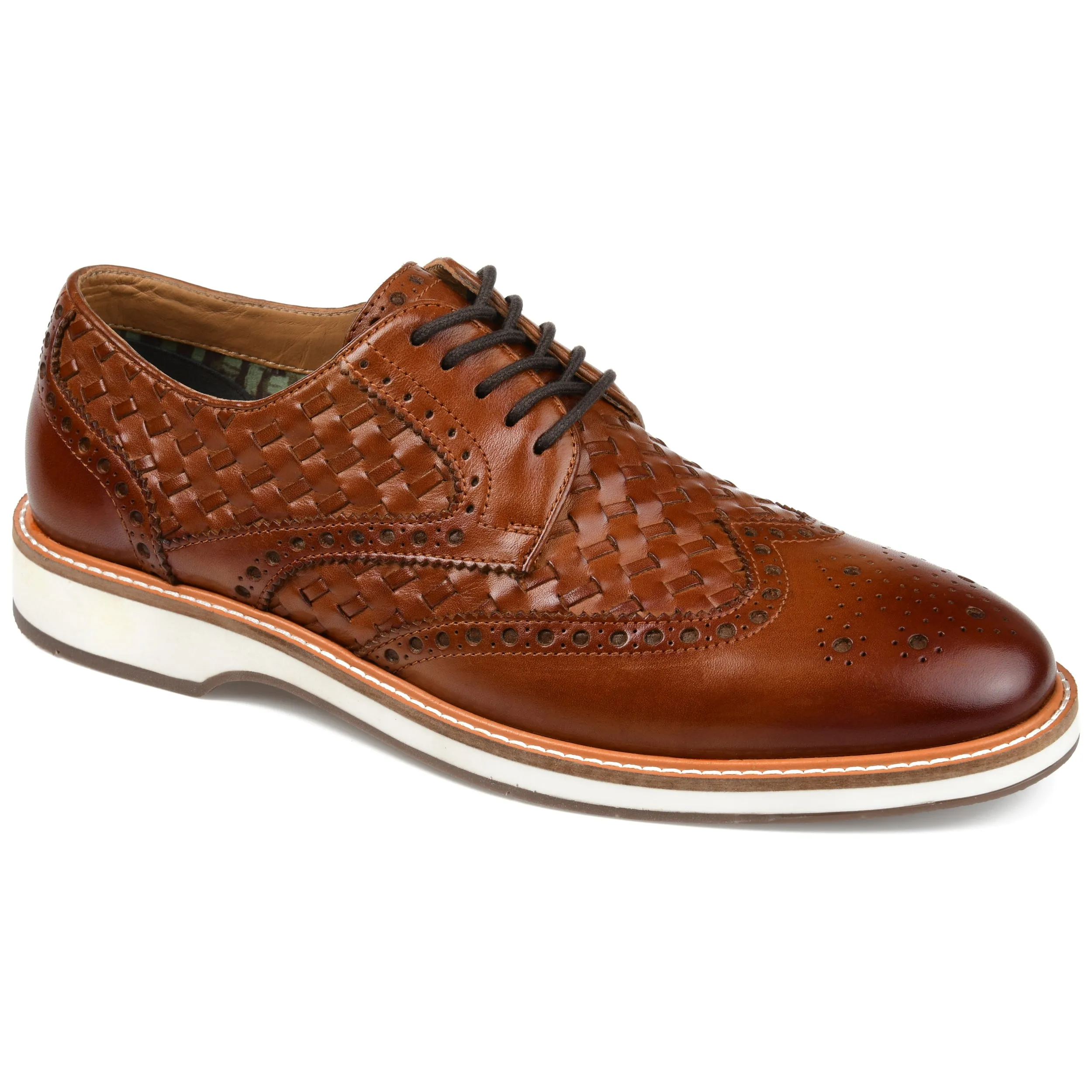 Thomas & Vine Radcliff Wide Width Woven Wingtip Derby