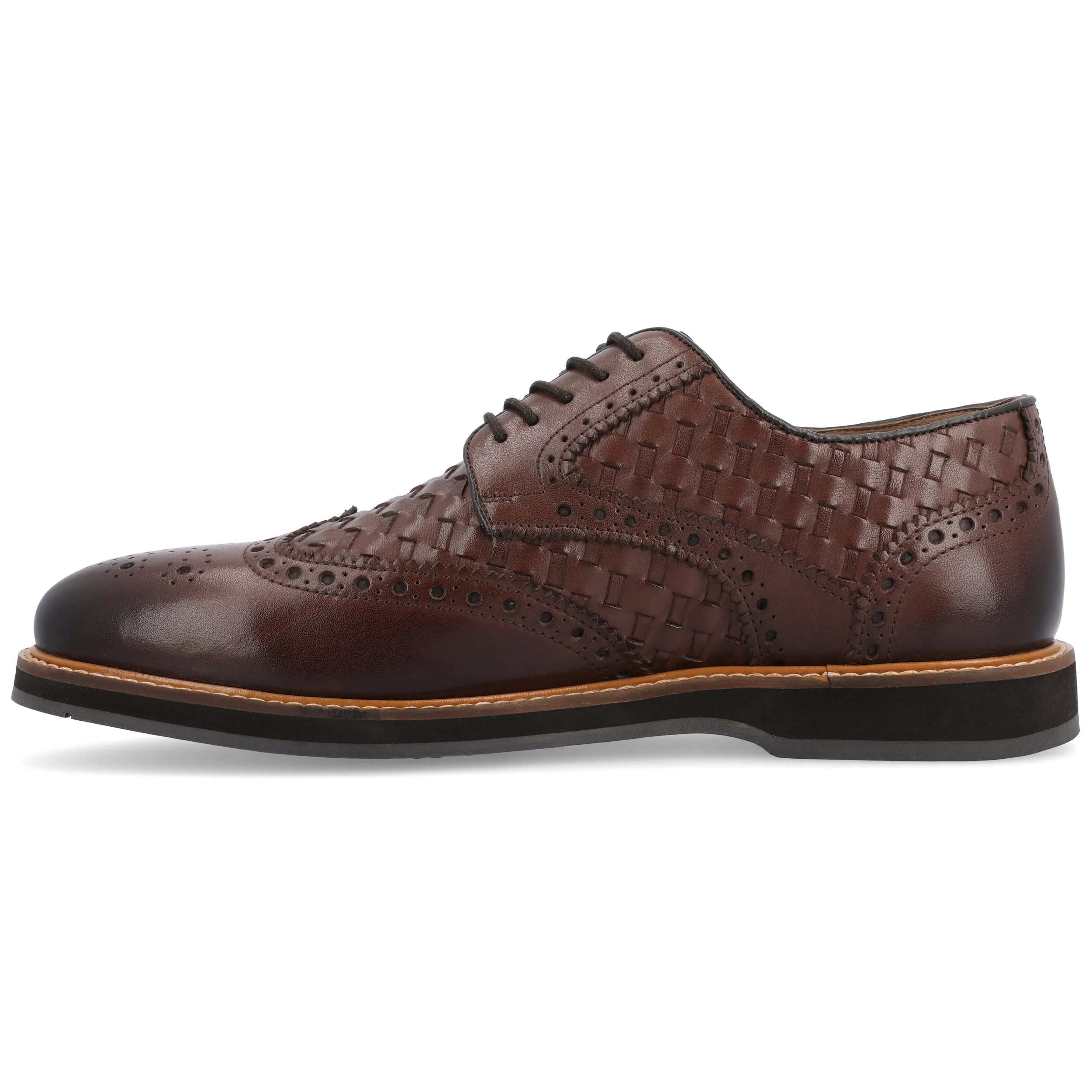 Thomas & Vine Radcliff Wide Width Woven Wingtip Derby