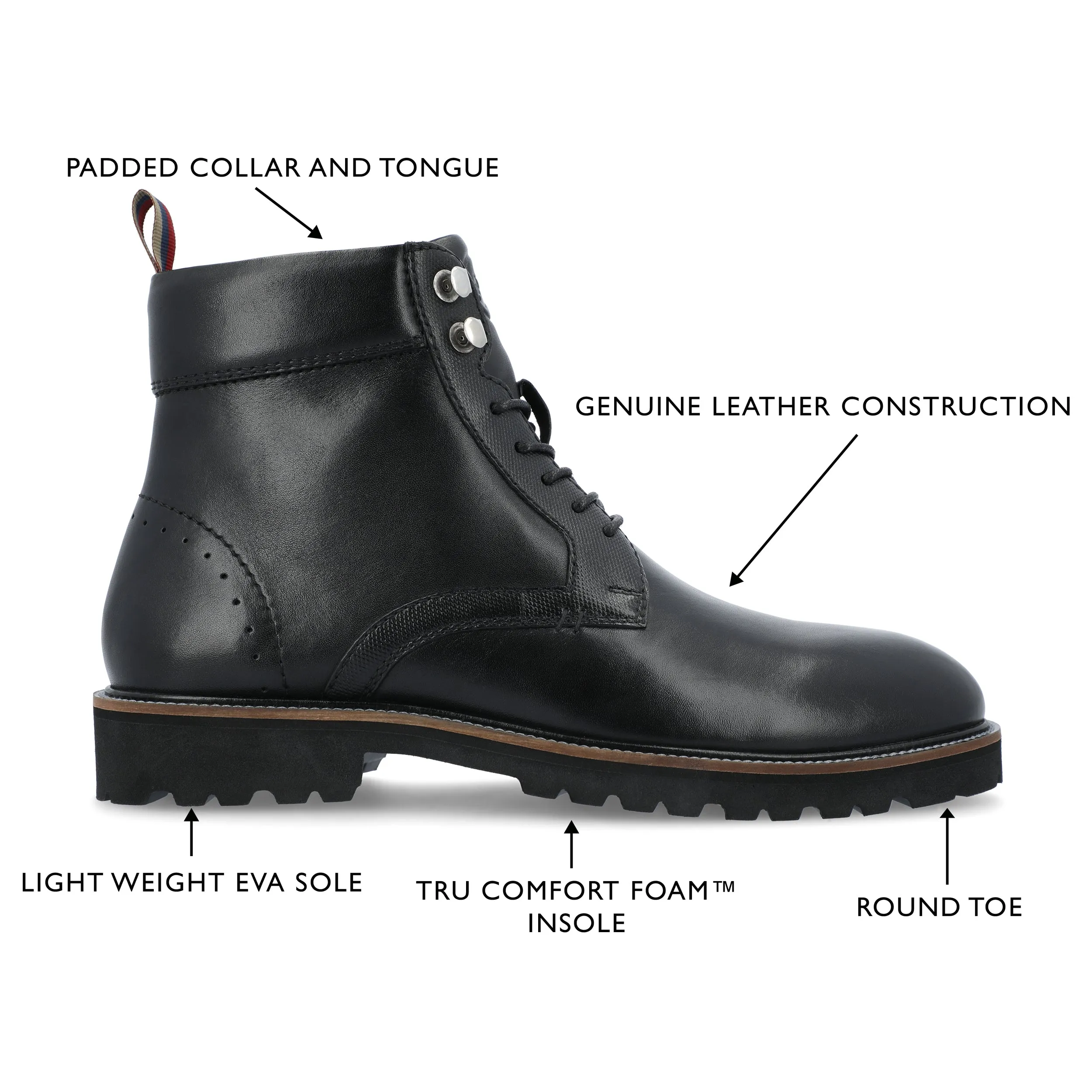 Thomas & Vine Simeon Plain Toe Ankle Boot