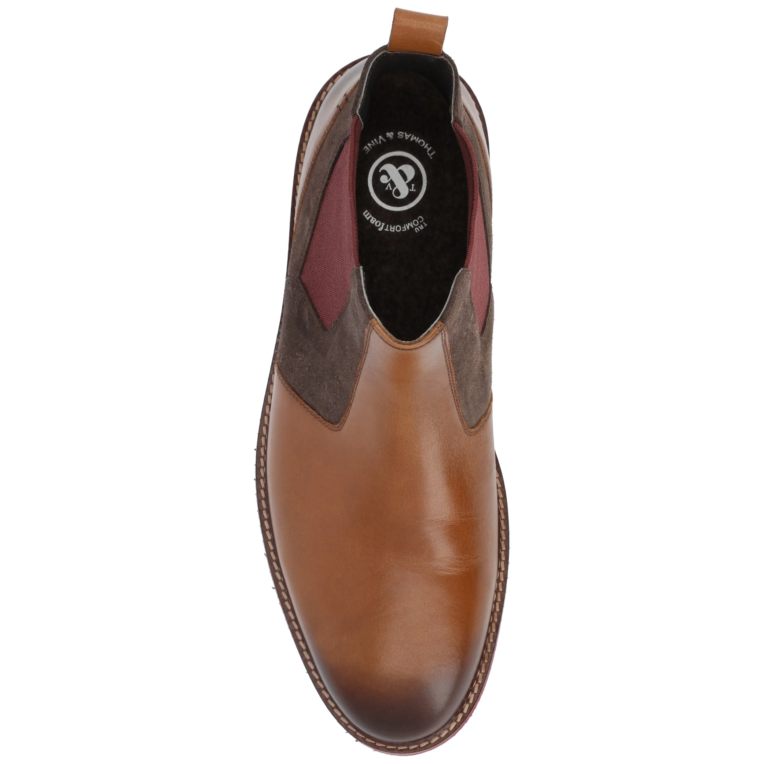 Thomas & Vine Ventura Tru Comfort Foam Plain Toe Chelsea Boot