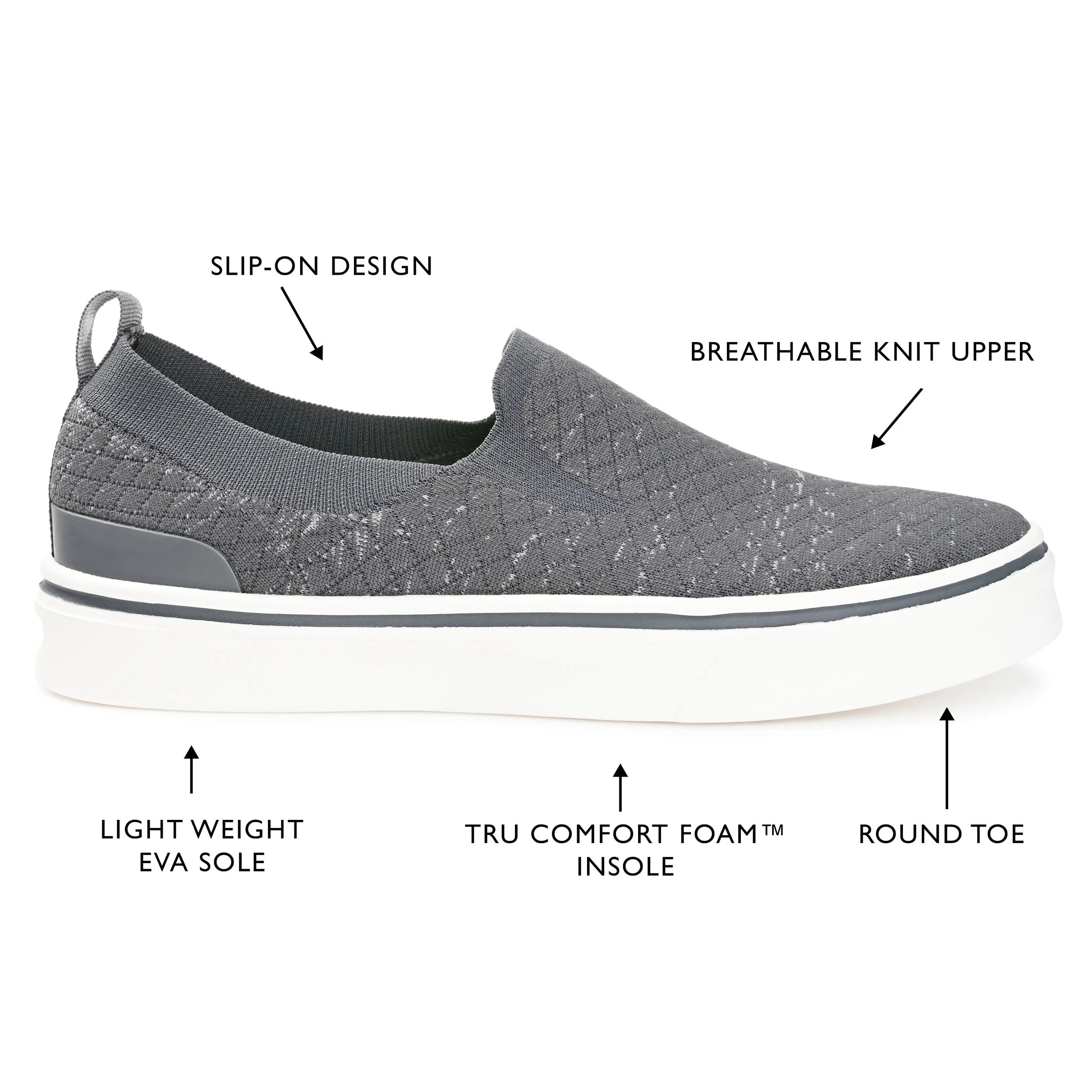 Vance Co. Hamlin Casual Knit Slip-on Sneaker