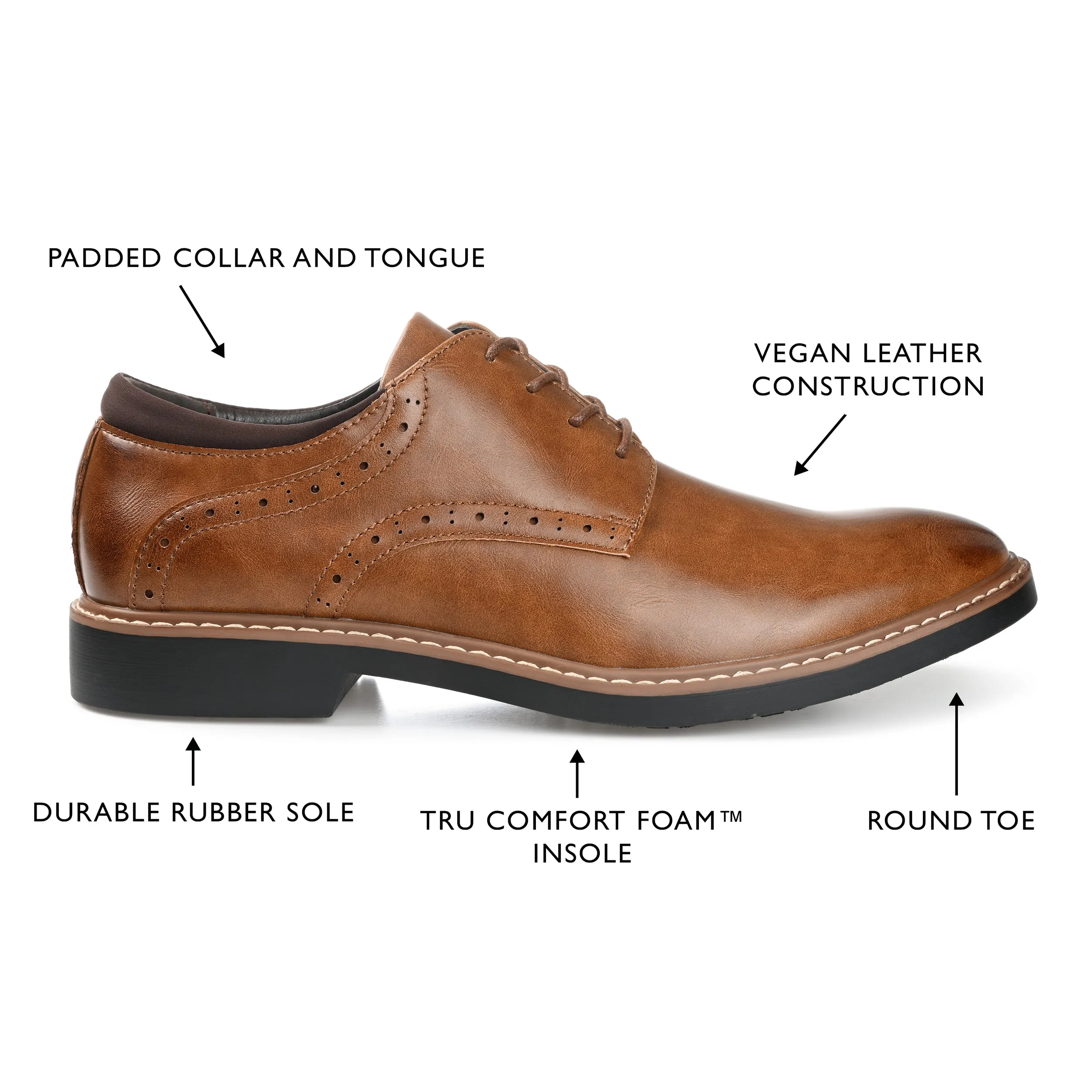 Vance Co. Irwin Brogue Dress Shoe