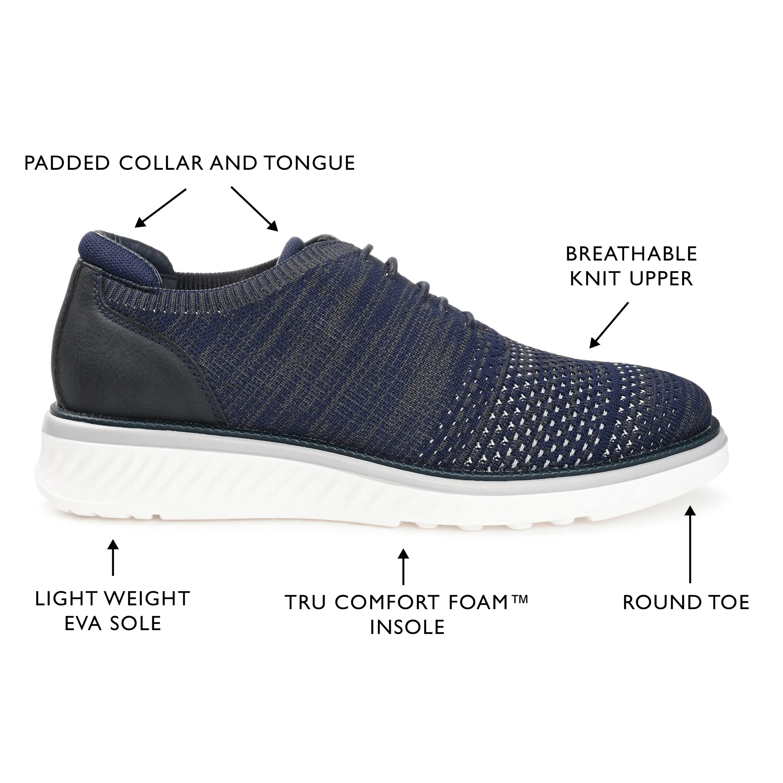 Vance Co. Marlon Knit Casual Dress Shoe