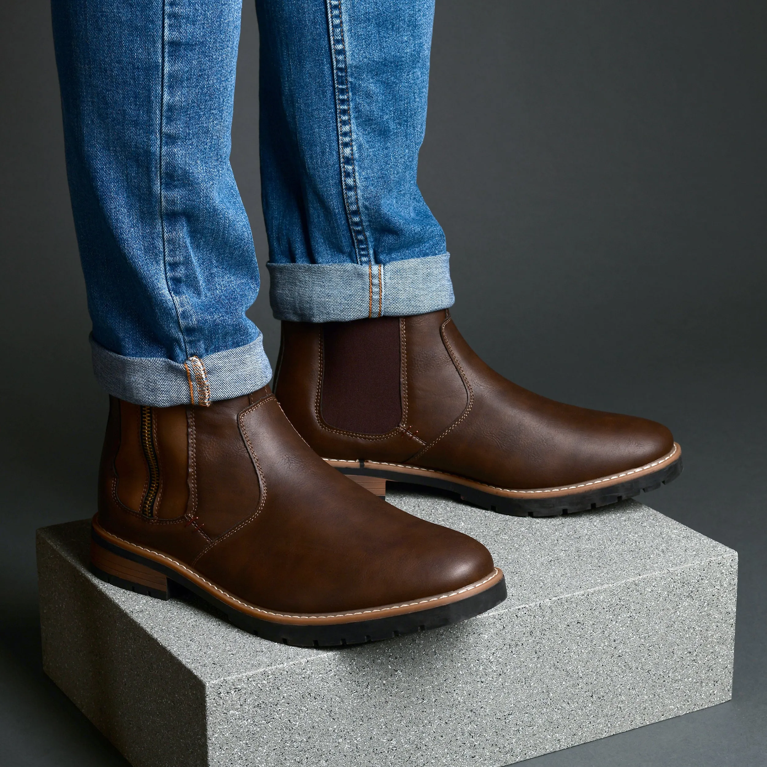 Vance Co. Men's Pratt Wide-width Ankle Boot
