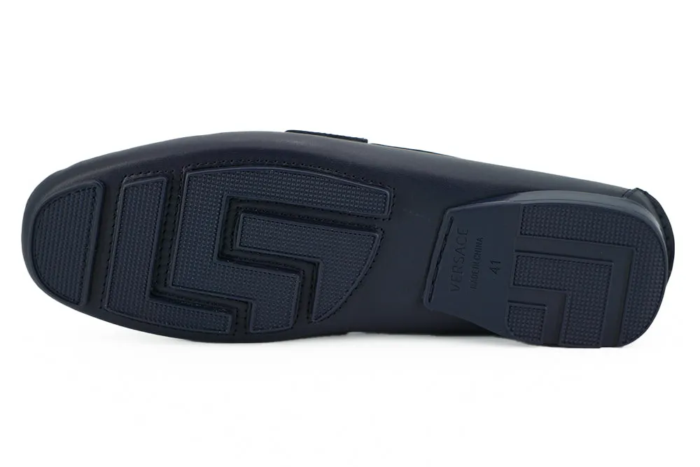 Versace Calf Leather Loafers Men's Shoes