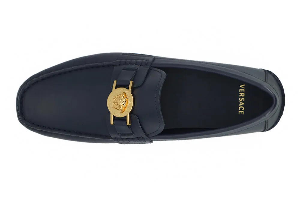 Versace Calf Leather Loafers Men's Shoes