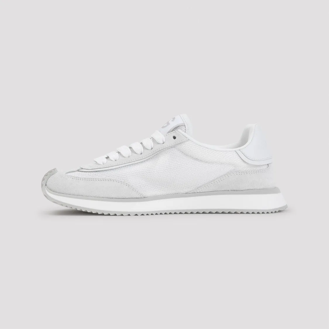 White Calf Leather Sneakers