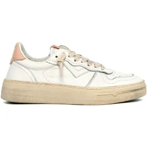 White Leather Platform Sneakers