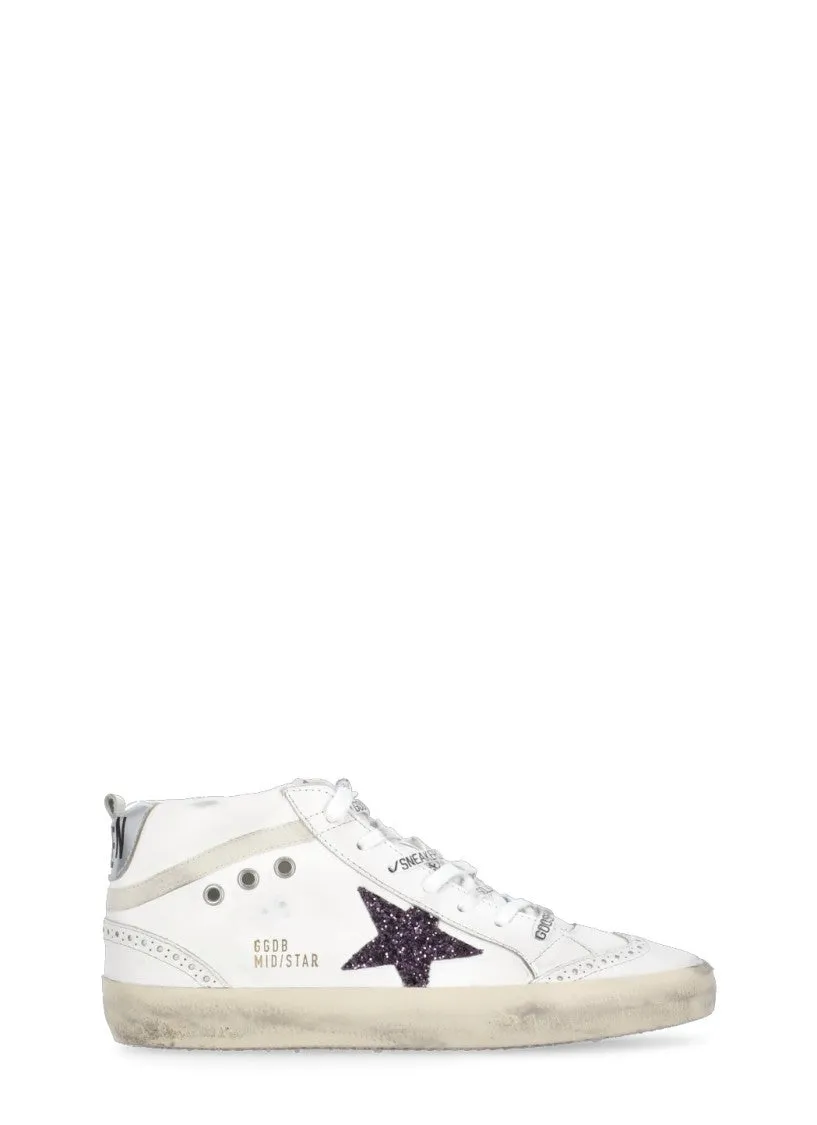 White Mid Star Sneakers