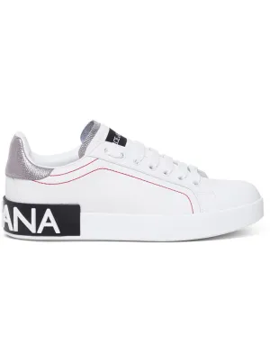 White Portofino Leather Sneakers