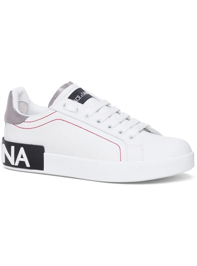 White Portofino Leather Sneakers