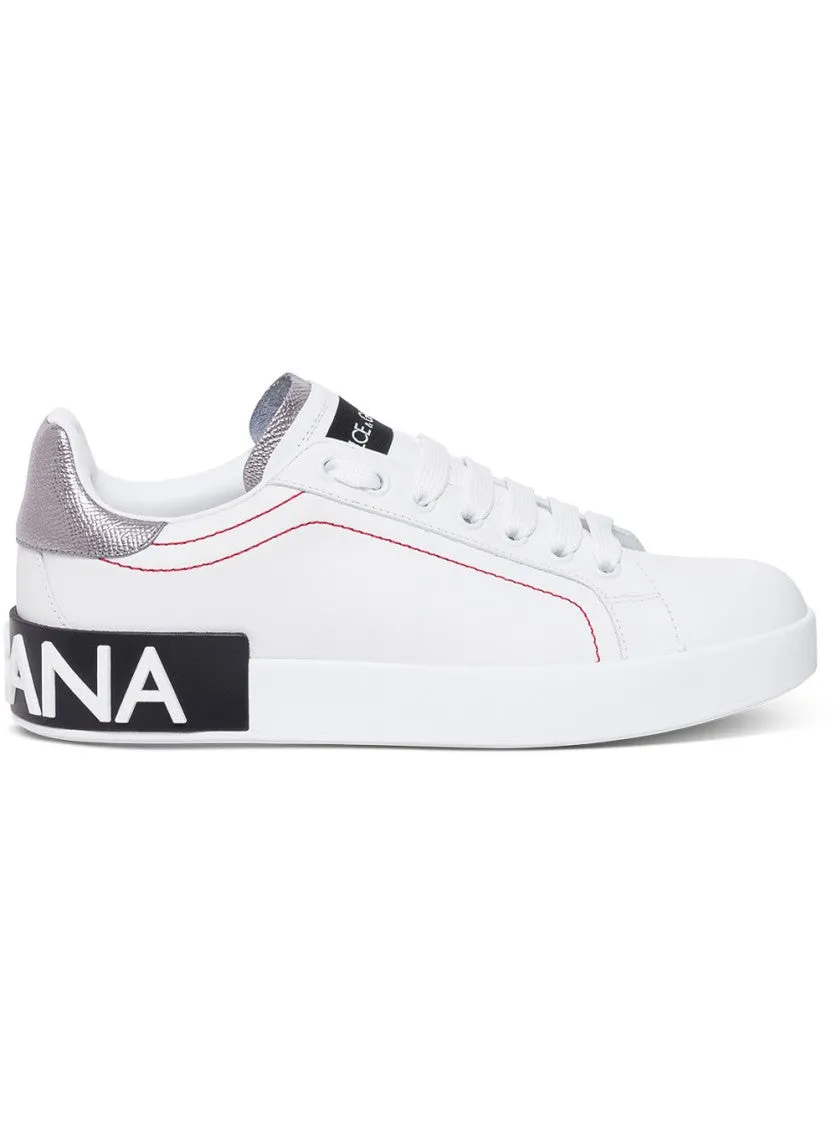 White Portofino Leather Sneakers