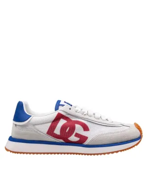 White-Red Color Cushion Sneakers
