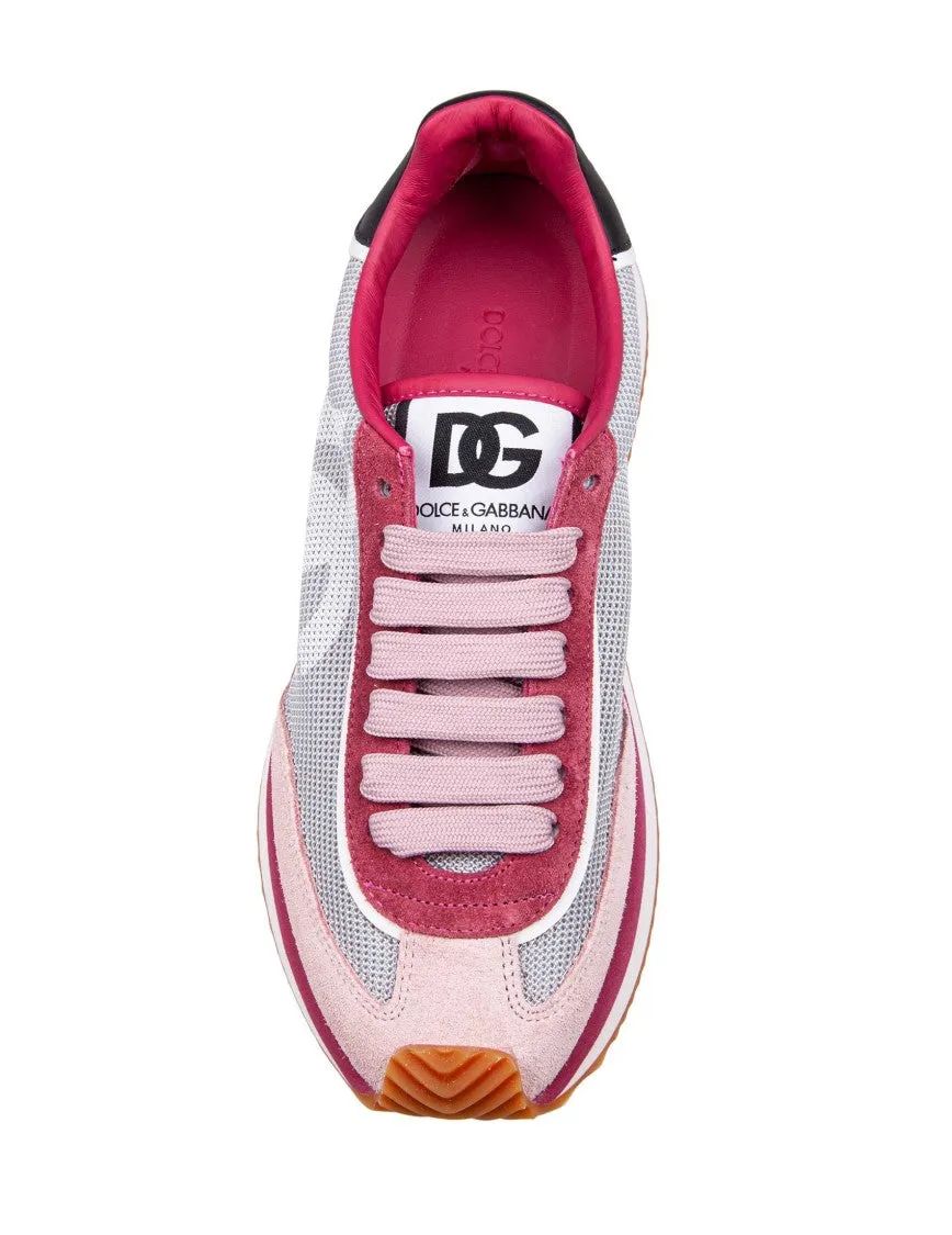 White/Fuchsia Dragon Sneakers