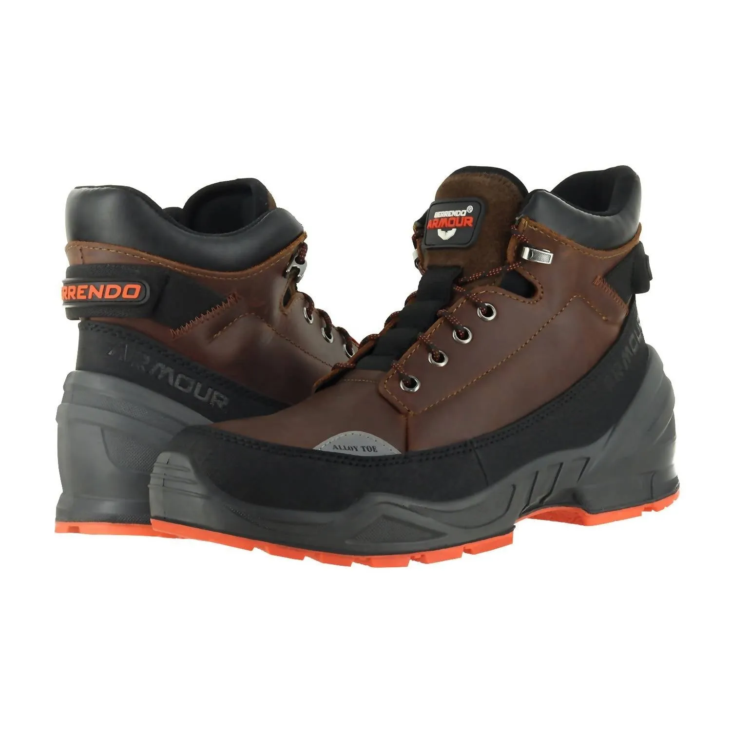 Work Boots 6” – Alloy Toe Boots In Reddish Brown